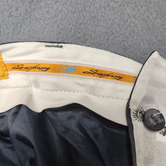 Steve Harvey Dress Pants Mens 34x28 Grey Pleated Front Tagged 36x30 - Picture 4 of 15